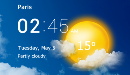 Transparent clock & weather 3.31.4 (Android 4.4+)